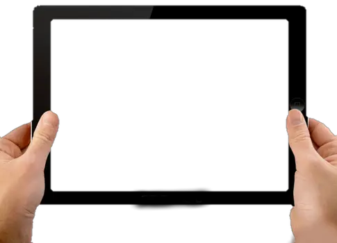 پردانلودترین png تبلت در دست برای اینشات و فتوشاپ