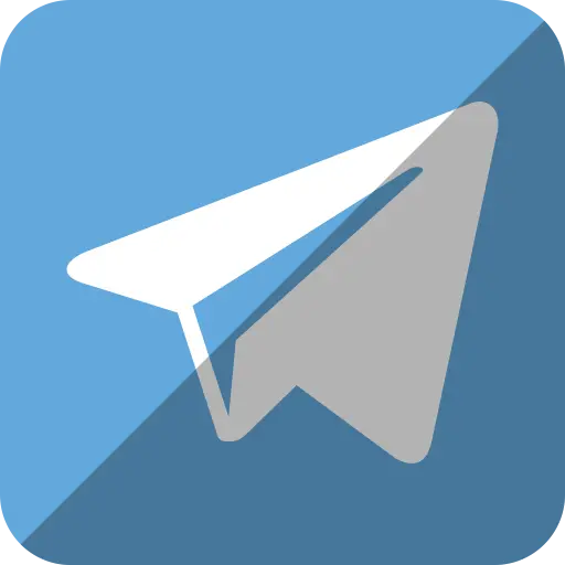 آرم و لوگو Telegram سفید بدون پس زمینه