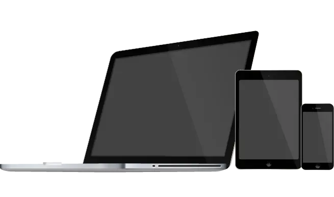 تصویر png صفحه نمایش گوشی تبلت لپتاپ برای ادیت