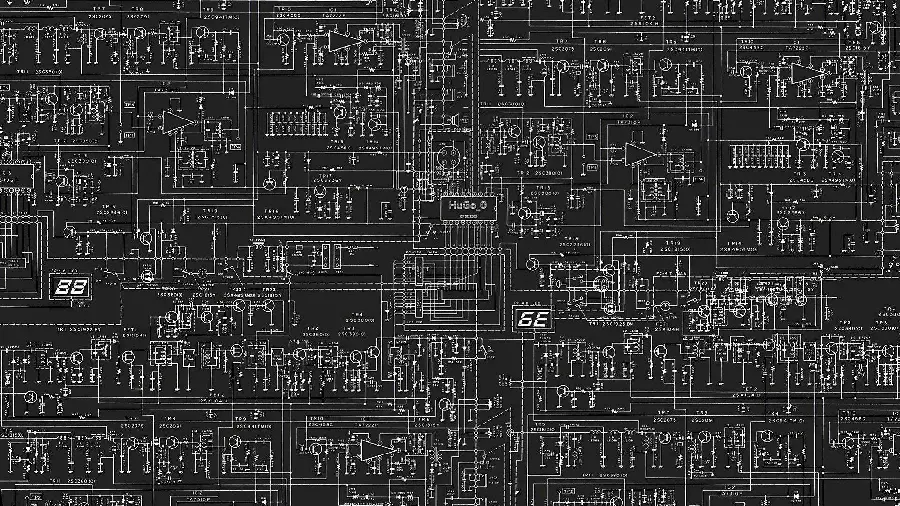 عکس سیاه سفید Full HD با طرح علوم کامپیوتر برای پاورپوینت 
