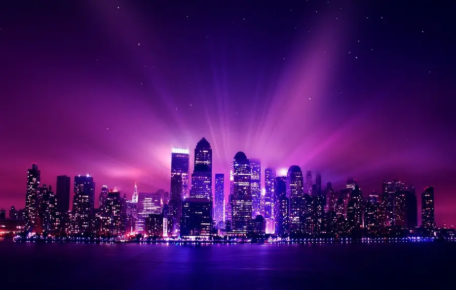 خوشگل ترین Background شهر پرجمعیت بنفش