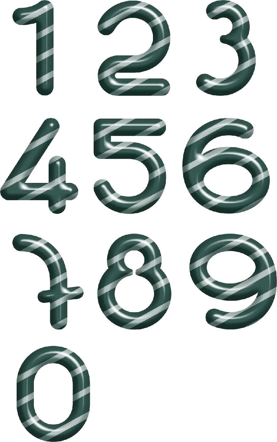 تصویر اعداد آبنباتی