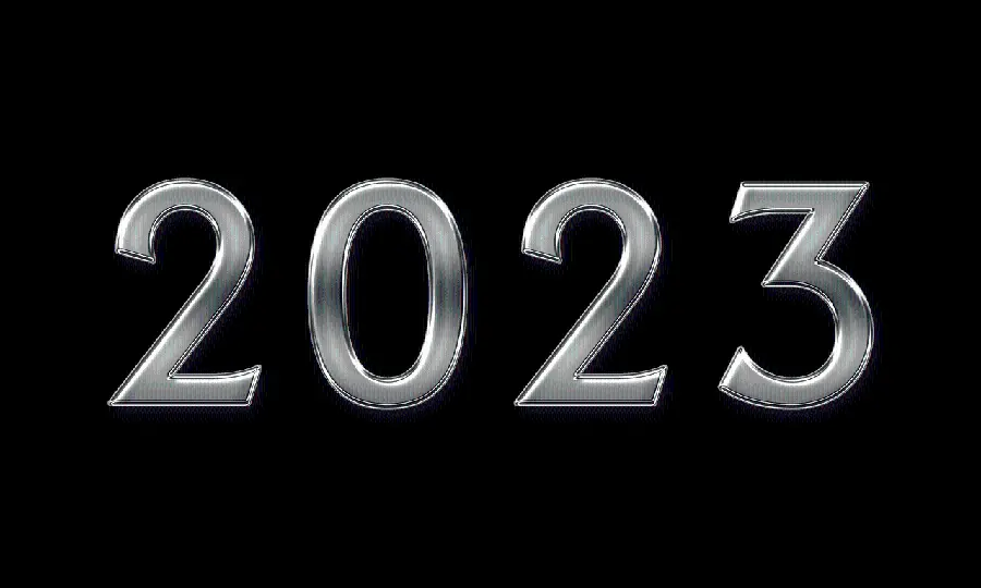 عکس بدون پس زمینه عدد 2023 با کیفیت HD