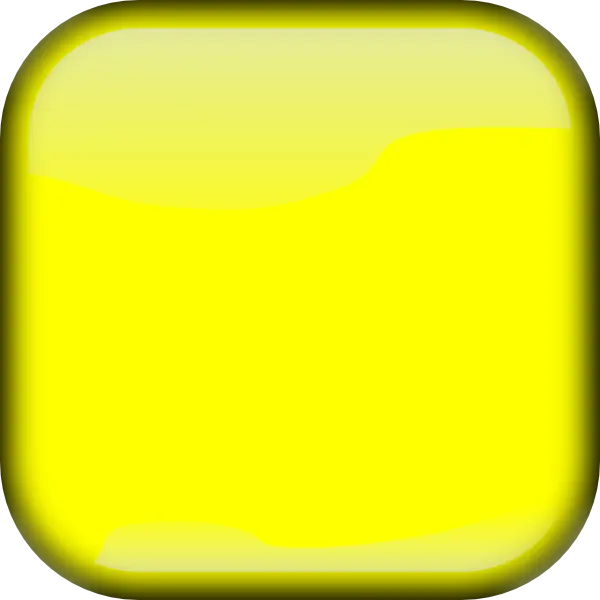 مربع رنگی زرد با کیفیت بالا PNG با گوشه های گرد
