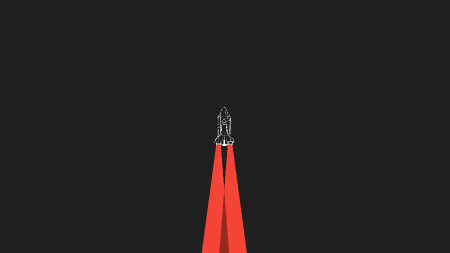 تصویر زمینه Full HD پرتاب موشک نقاشی با آتش سرخ رنگ