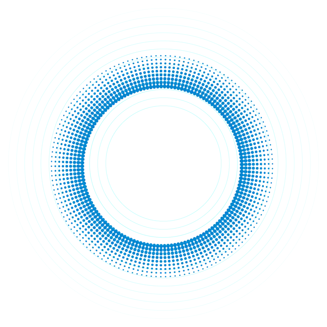دایره رنگی آبی اکولایزر ای برای ادیت
