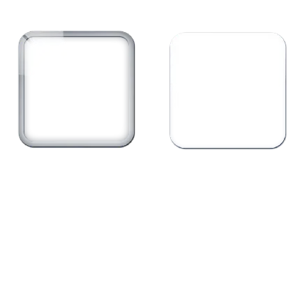 دو عدد مربع شیشه شفاف با فرمت png برای ایکس