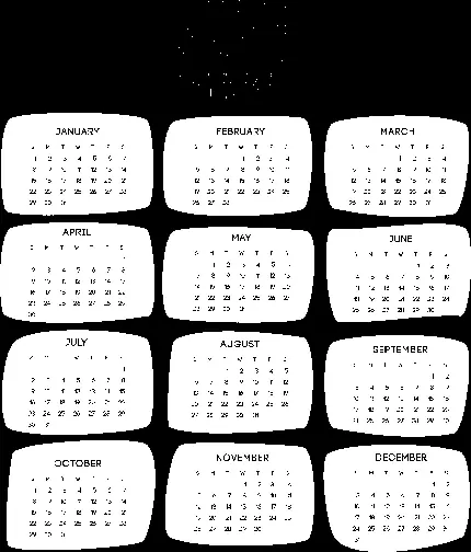 عکس تقویم سال ۲۰۲۳ میلادی png برای فتوشاپ