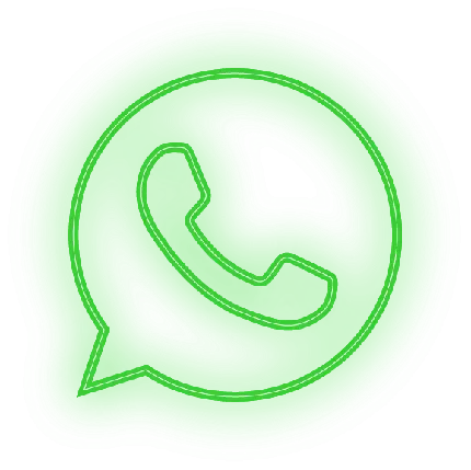 لوگوی واتساپ نئونی زیبا با فرمت png و بدون پس زمینه