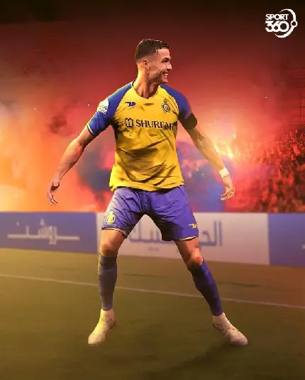 عکس رونالدو با لباس النصر عربستان