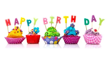 عکس کیک های فنجانی رنگارنگ و دوستداشتنی مخصوص تولد