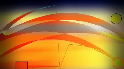 تصویر هندسی جالب زرد و نارنجی برای زمینه OSX
