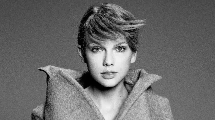 تصویر تبلیغاتی هنری از Taylor Swift با موی کوتاه جذاب