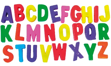عکس حروف انگلیسی رنگی رنگی