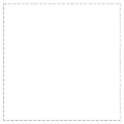 کادر مربعی با خطوط خط چین ساده png