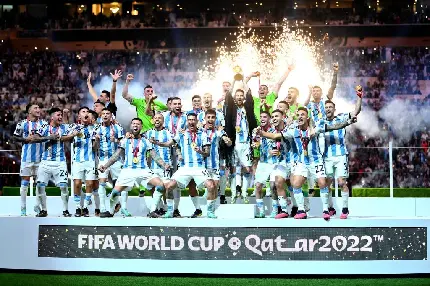 والپیپر و زمینه جشن قهرمانی تیم آرژانتین در فینال جام جهانی 2022