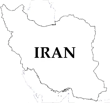 بهترین عکس PNG بدون زمینه نقشه ایران با تیتر IRAN