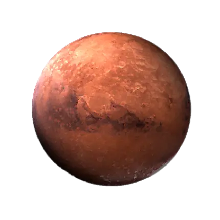 تصویر PNG مریخ یا بهرام دور بریده شده