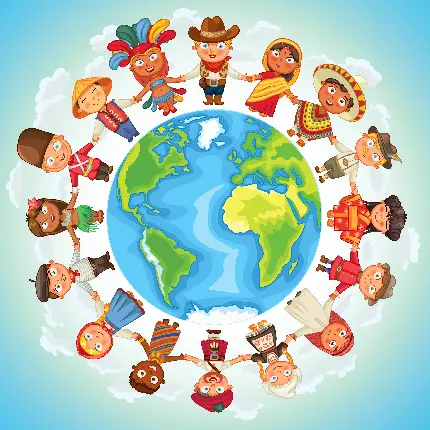 دانلود پوستر تنوع فرهنگی در سراسر جهان برای آموزش به کودکان