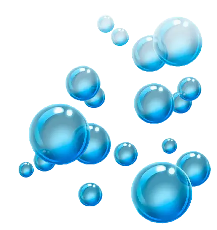 نمای جالب و درخشان از حباب های رنگی آبی زیبا برای برای چاپ