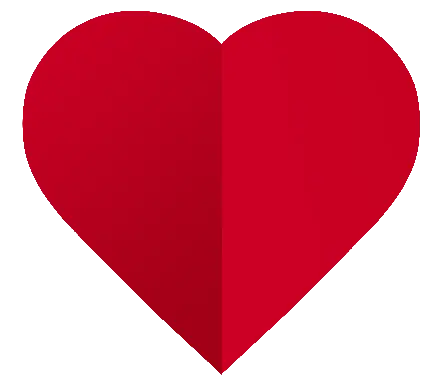  PNG عکس قلب قرمز ساده کاغذی با کیفیت بالا برای ساختن استیکر