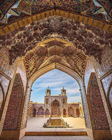 جدیدترین عکس تاریخی ایران مسجد نصیر الملک با ساختار محشر