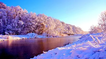 عکس زمستان برفی با کیفیت HD