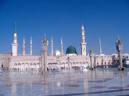 زمینه دیدنی مسجد النبی در شهر مدینه برای ویندوز 