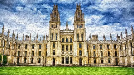 تصویر زمینه دلنشین دانشگاه آکسفورد مشهور برای کامپیوتر