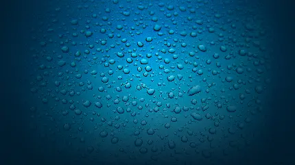 تصویر قطرات باران با زمینه آبی به عنوان Background