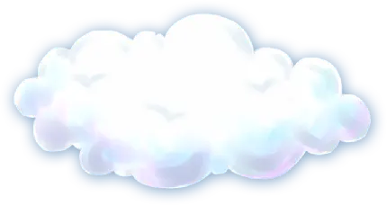 دانلود رایگان وکتور ابر کارتونی سفید PNG