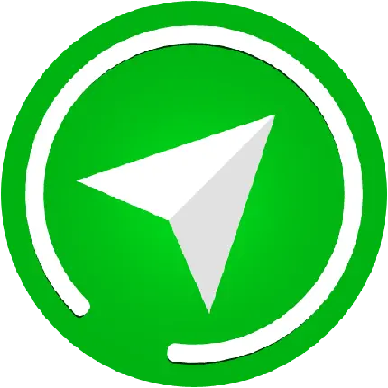 عکس لوگو با کیفیت تلگرام به رنگ سبز PNG