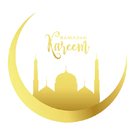 عکس قشنگ تبریک انگلیسی ماه رمضان طلایی رنگ