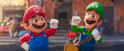 عکس پرطرفدار ماریو و لوئیجی در کارتون Super Mario Bros