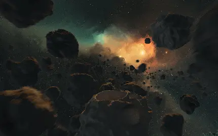 تصویر زمینه 4K از کمربند اصلی سیارکی مناسب ویندوز