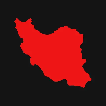 عکس بدون متن از نقشه قرمز ایران برای عکس نوشته