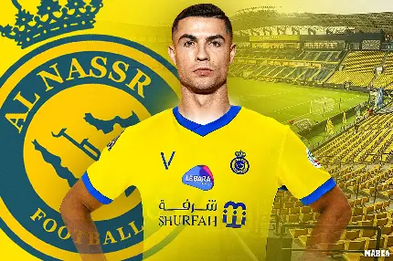 عکس رونالدو در النصر با لباس آبی
