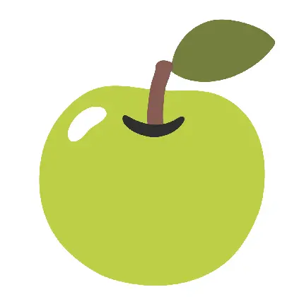 ایموجی سیب سبز با فرمت PNG