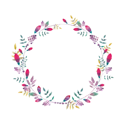 دانلود عکس دایره نقاشی گل های زیبا با کیفیت 4k