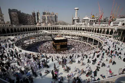دانلود عکس طواف مسلمانان اطراف خانه خدا با کیفیت HD 