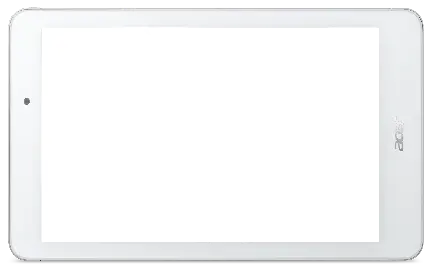 عکس افقی تبلت سفید با صفحه نمایش خالی برای ادیت 
