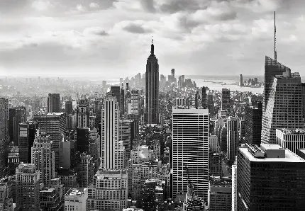 تصویر جالب توجه سیاه و سفید از شهر زیبا با فرمت JPG