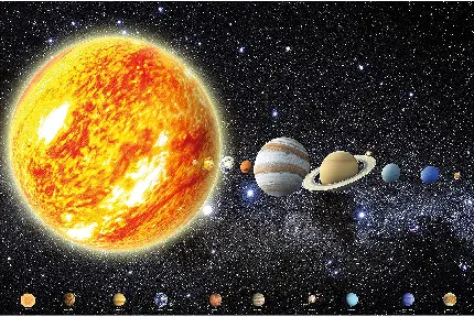 خوشگل ترین تصویر سیارات منظومه شمسی همراه اسم