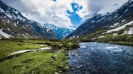 طبیعت چندگانه مناطق رویایی اسکاندیناوی در یک نمای هنری	