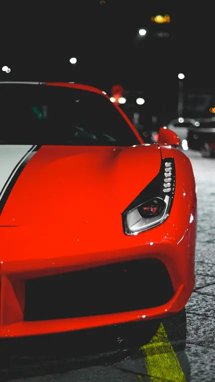 بکگراند فوق العاده زیبا از ماشین قرمز با کیفیت خیلی خوب 