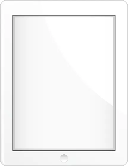 جذاب ترین وکتور صفحه نمایش خالی تبلت به رنگ سفید
