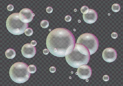 محبوب ترین عکس های دیجیتالی با طرح حباب PNG صابونی