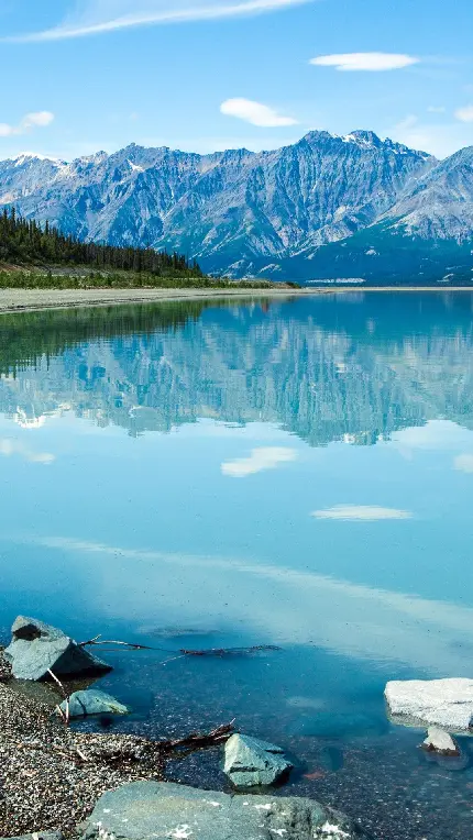 بک گراند دریاچه ی بکر طبیعت کانادا