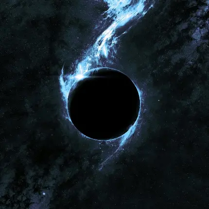 عکس عجیب انتزاعی از هاله سیاه روی سیاره برای پست