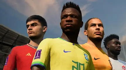 عکس جالب از کاپیتان های تیم ملی در گیم پلی FIFA 23